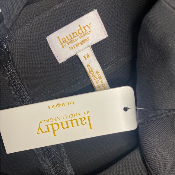 Laundry by Shelli Segal Black Knee Length Skirt Size 14 - Picture 11 of 11